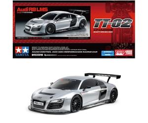 Tamiya 47517 1:10 RC Audi R8 LMS 2008 TT-02 Peint - Voiture télécommandée, véhicule, modélisme, Assemblage, Loisirs, kit radiocommandé, Non Peint