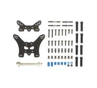 Tamiya 54754 TT-02B Carbon Damper Stays (Front & Rear) (Neo Scorcher/TT02B)