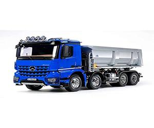 TAMIYA 56366 1:14 RC MB Arocs 4151 Kipper 8x4, kit de Construction à Assembler, Camion radiocommandé, Camion, Jouet de Construction, Bricolage Bleu