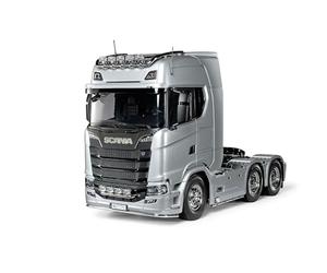 Tamiya 56373 1:14 RC Scania 770 S 6x4 Argent pré-Peint Kit de Montage Camion RC Camion radiocommandé Jouet de Construction modélisme