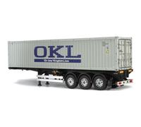 TAMIYA 56377 1:14 RC 40ft Container 3A Remorque OKL - Kit de Construction à Asse