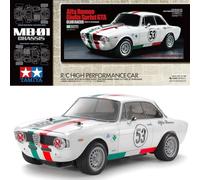 TAMIYA 58732 1:10 RC Alfa Rom. Giulia Spr. Club MB-01 - Voiture télécommandée, véhicule, modélisme, assemblage, loisirs, kit radiocommandé, non peint