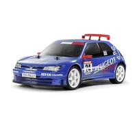Tamiya Voiture RC Peugeot 306 Maxi BT-01 1:10 électrique propulsion arrière 2,4 GHz bleu