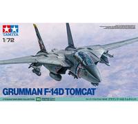 Tamiya Kit de modélisme Grumman F-14D Tomcat 1:72 – Maquette plastique non peinte, réplique fidèle