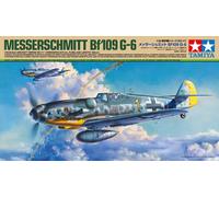 Tamiya Kit de modélisme Messerschmitt Bf 109 G-6 Échelle 1:48 Plastique Non laqué 61117