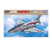 Tamiya 61121-000 Véhicule 61121 1:48 F-4B Phantom II Mcdonnell Douglas Réplique fidèle à l'original, modélisme, kit de construction en plastique, bricolage, loisirs, kit de modélisme, à assembler, non