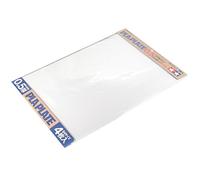 Tamiya Plaques plastique 70123 – Lot de 4, 0,5 mm 257×364 mm Blanc