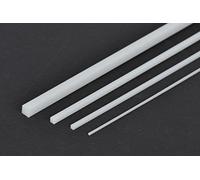 TAMIYA 70130 - Profil carré 3 x 3 mm, 10 pièces, Plastique, 400 mm, Blanc