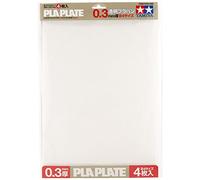 TAMIYA 70191 Lot de 4 plaques en Plastique Transparent 0,3 mm 257 x 364 mm