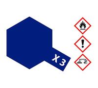 TAMIYA 81003 X-3 Peinture Bleu Roi Brillant 23 ML - Peinture pour modélisme en Plastique, modélisme et Accessoires de Bricolage Couleur pour Le modélisme Bleu