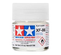 Tamiya Peinture acrylique mini XF86 Flat Clear – flacon 10 ml