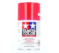 TAMIYA 85074 TS-74 Bombe de peinture pour modélisme, modélisme et accessoires de bricolage Rouge transparent/transparent brillant 100 ml 75 ml