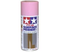 TAMIYA 87146 BOMBE APPRÊT DE SURFACE FINE L POUR PLASTIQUE ET MÉTAL (ROSE) (180M