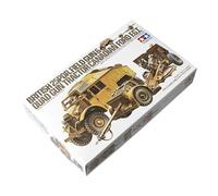 TAMIYA- British 25LB Gun Véhicule Kit de modélisme à l'échelle, 300035044, Camouflage, S