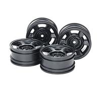 TAMIYA CC-02 Roues à 6 Rayons Noir 26 mm Décalage + 4 Pièces TAM51688 Électrique Voiture/Camion Option Pièces