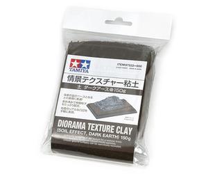 TAMIYA - Diorama Texture Clay 150g (soil Effect: Dark Earth) Tamiya |87222|