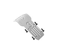 Tamiya DT-03 Upgrade Pièces Aluminium Rear Bumper - 1Set Silver