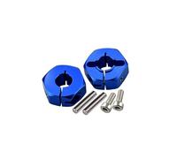 Tamiya DT-03 Upgrade Pièces Aluminium Rear Wheel Hex Adapter - 2Pcs Set Blue