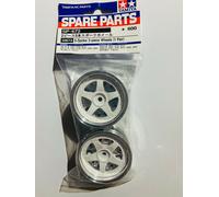 Tamiya Jantes 26mm Type Racing Rallye White/Chrome (Paire) 50672 1/10 1225
