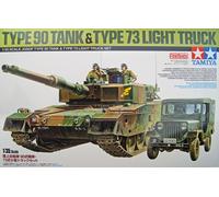 Tamiya Jgsdf Type 90 Tank & Type 73 Light Truck 1/35 Scale Kit-Tamiya
