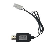 Tamiya KET-2P Câble de charge USB 8,4 V avec protection de batterie compatible avec voiture télécommandée RC Tank Bateau RC Ball Blaster et autres jouets télécommandés pour batterie Li-ion universelle
