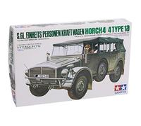 Tamiya Maquette 1/35 Horch Type 1a - Véhicule militaire allemand miniature à monter, noir