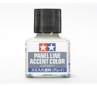 Tamiya Panel Line Accent Color Kit de Peinture pour maquettes en Plastique 40 ML 87133 Gris