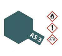 TAMIYA Peintures En Spray AS-3 Vert Grisé Mat (Luftwaffe) 100ml