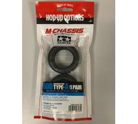 Pneus Slicks 60D renforcés Type A M-châssis (x2) Tamiya