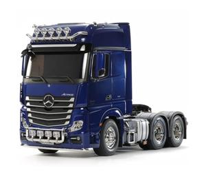 Tamiya- RC MERC Benz ACTROS Bleu Modèle radiocommandé, 56354, Non renseigné
