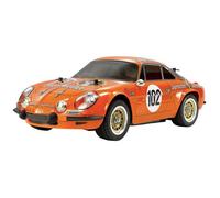 Tamiya Renault Alpine 110 Jägermeister orange brushed 1:10 Auto RC électrique Voiture de course kit à monter