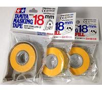 Tamiya Ruban de masquage 18 mm avec 2 recharges 2 Pack