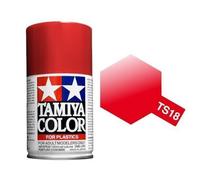 PEINTURE EN AÉROSOL COULEUR TAMIYA TS-18 POUR PLASTIQUE ROUGE MÉTALLIQUE...