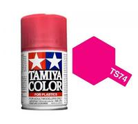 Tamiya Bombe de peinture pour modélisme TS-74 85074 Rouge transparent brillant 100/75 ml