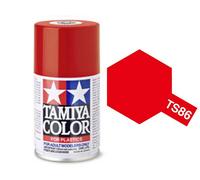 Tamiya Peinture en aérosol TS-86 Rouge brillant pour plastique 100 ml
