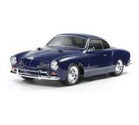 TAMIYA 58677 Volkswagen 1:10 VW Karmann GHIA (M-06L) Voiture télécommandée, véhicule radiocommandé, modélisme, kit à Assembler, Loisirs, Bricolage, Bleu