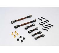 Tamiya Wild Willy 2 Upgrade Pièces Spring Steel Anti-Thread Turnbuckle - 6Pcs Set Black