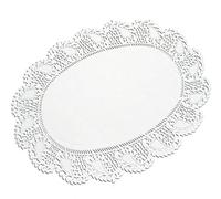 TAMLED Gâteau Dentelle Ovale 27 x 36 cm 250 pièces Blanc