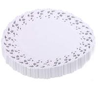 TAMLED Lot de 250 Pointes à gâteau Rondes Blanc 18 cm