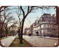 TammieLove 1901 5th Avenue at 65th St. New York City Reproduction de plaque en métal vintage 20,3 x 30,5 cm