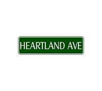 TammieLove Heartland Avenue Plaque de Rue en Aluminium avec Inscription « Bar D ̈¦cor » 4 x 16 Pouces