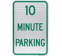 TammieLove Highway Traffic Supply Plaque en métal antirouille pour stationnement 10 minutes 20,3 x 30,5 cm