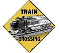 TammieLove Panneau en métal carré pour trains - 30,5 x 30,5 cm