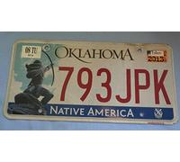TammieLove Plaque d'immatriculation 2013 Oklahoma 7389 Amérique Indienne 793Jpk 6x12 Plaque d'immatriculation