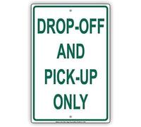 TammieLove Plaque en métal avec inscription « New Drop-Off and Pick Up Only » - 20,3 x 30,5 cm