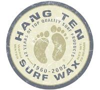 TammieLove Plaque en métal « Hang Ten Surf Wax Surfing Beach » - Style rétro vieilli - 30,5 x 30,5 cm - TinSign12 x 12a3033