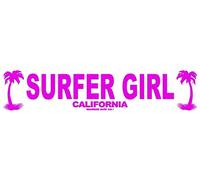 TammieLove Plaque en métal Surfer Girl California - 40 x 10 cm