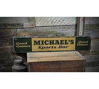 TammieLove Sports Bar Good Times Pub Plaque Vintage en métal 178 pour intérieur/extérieur 40,6 x 10,2 cm