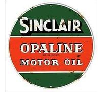 TammieLove TinSign12X12a1538 Panneau d'avertissement en métal de style vintage Sinclair Motor Oil Garage Plaque carrée 30,5 x 30,5 cm