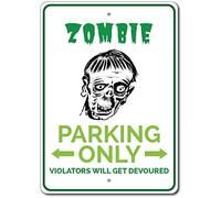 TammieLove Tinsigneua11910 Plaque décorative en aluminium Motif zombie 20,3 x 30,5 cm